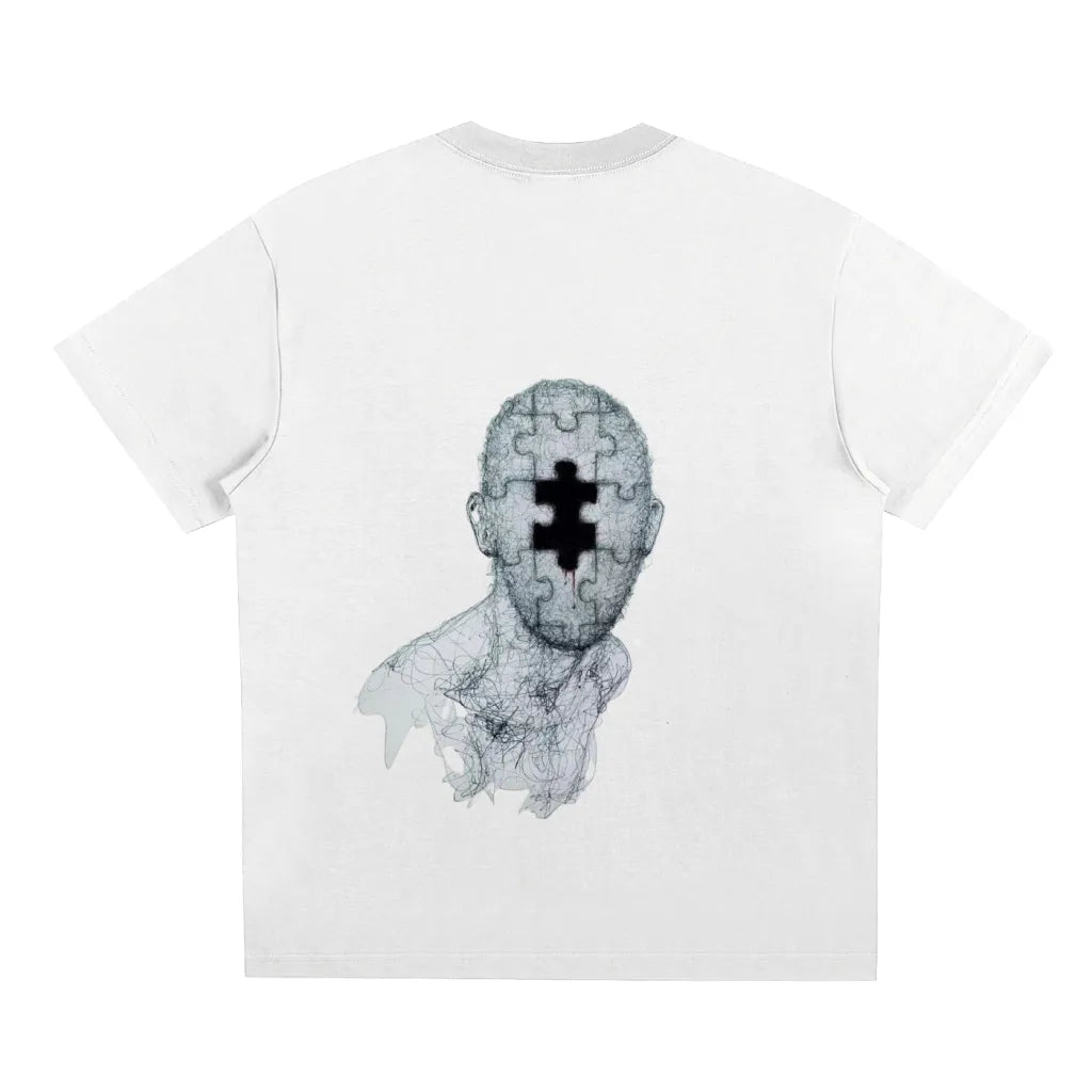 Puzzle Print Sorona Quick-Dry Cooling T-shirt