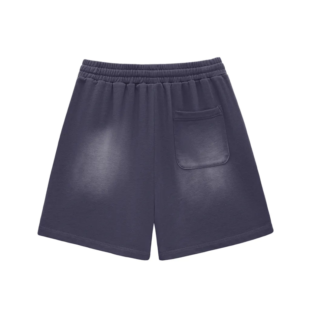 Sun Fade Raw Edge Cotton Shorts Union Style edition